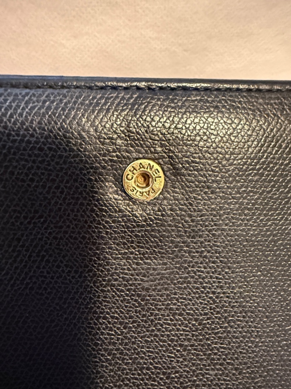 CHANEL Black Leather CC Button Continental Wallet - Picture 2 of 9